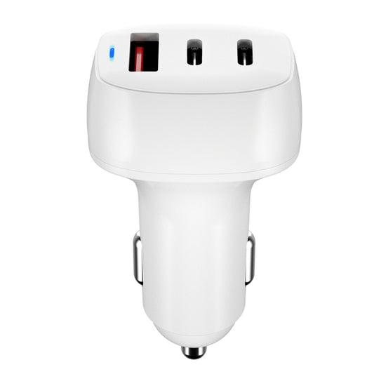 ACC-579 53W USB+ Dual USB-C/Type-C Fast Charge Car Charger(White) - Car Charger by PMC Jewellery | Online Shopping South Africa | PMC Jewellery