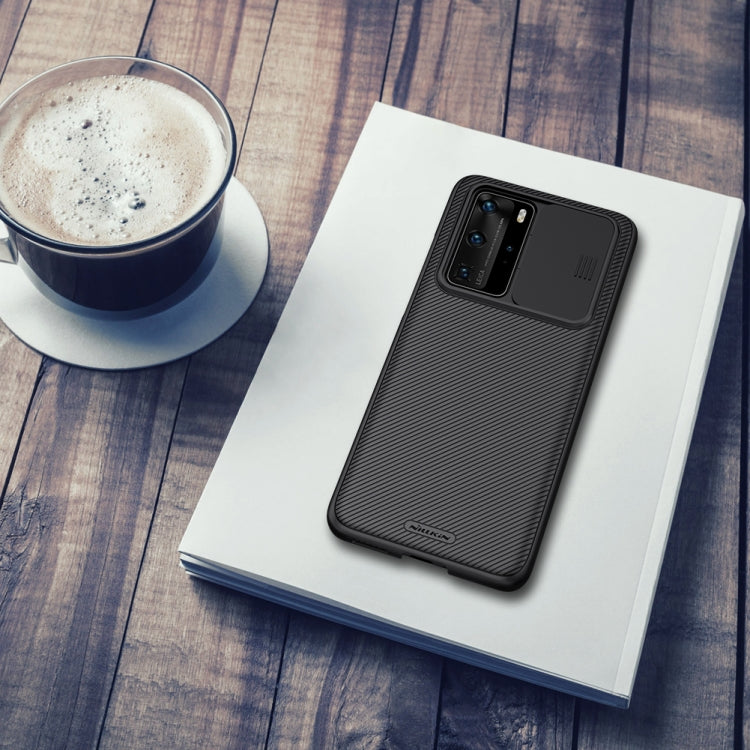 For Huawei P40 Pro NILLKIN Black Mirror Series Camshield Full Coverage Dust-proof Scratch Resistant Mobile Phone Case(Black) - Huawei Cases by NILLKIN | Online Shopping South Africa | PMC Jewellery