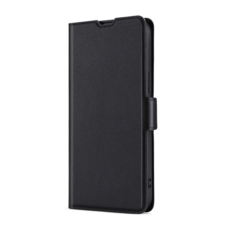 For Xiaomi Redmi Note 12 Pro+ China Ultra-thin Voltage Side Buckle Horizontal Flip Leather Phone Case(Black) - Xiaomi Cases by PMC TechLife | Online Shopping South Africa | PMC TechLife | Buy Now Pay Later Mobicred