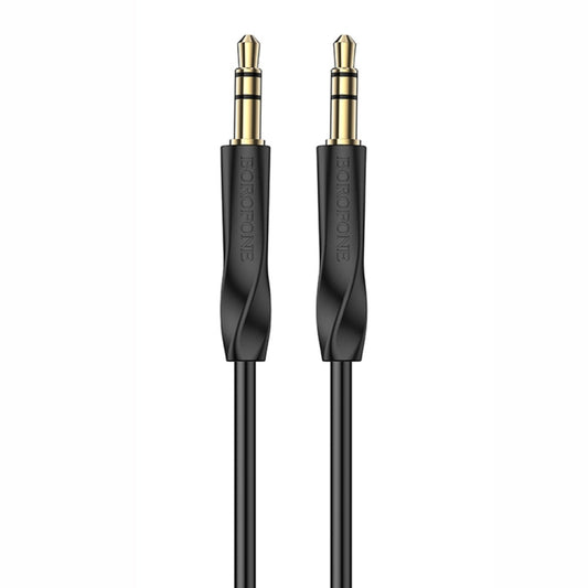 Borofone BL16 Clear Sound 3.5mm AUX Audio Cable, Length:1m(Black) - Video & Audio Cable by Borofone | Online Shopping South Africa | PMC Jewellery