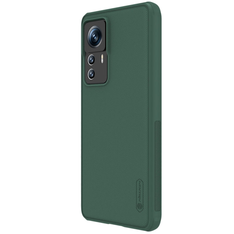 For Xiaomi 12T Pro NILLKIN Frosted Shield Pro PC + TPU Phone Case(Green) - Xiaomi Cases by NILLKIN | Online Shopping South Africa | PMC Jewellery