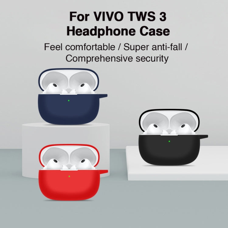 For vivo TWS 3 Silicone Earphone Protective Case(White) - Other Earphone Case by PMC TechLife | Online Shopping South Africa | PMC TechLife