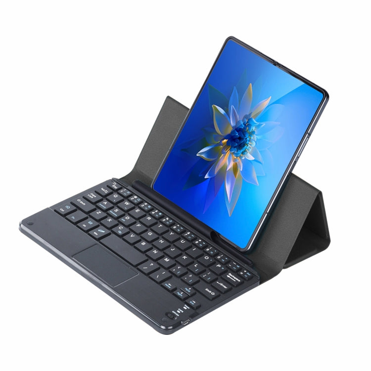 For Huawei Mate X2 GKK Magnetic Folding Bluetooth Keyboard Leather Case with Touchpad(Black) - Huawei Keyboard by GKK | Online Shopping South Africa | PMC Jewellery