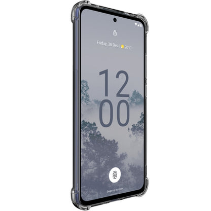 For Nokia X30 5G imak Shockproof Airbag TPU Phone Case(Transparent Black) - Nokia Cases by imak | Online Shopping South Africa | PMC Jewellery | Buy Now Pay Later Mobicred