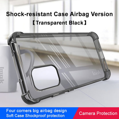 For Nokia X30 5G imak Shockproof Airbag TPU Phone Case(Transparent Black) - Nokia Cases by imak | Online Shopping South Africa | PMC Jewellery | Buy Now Pay Later Mobicred