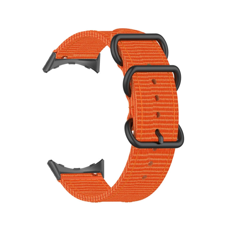 For Google Pixel Watch Three-ring Black Buckle Nylon Watch Band(Orange) - free shipping - PMC TechLife - Order now!