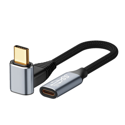 For Steam Deck Gen 100W USB-C/Type-C Male to USB-C/Type-C Female Stereo Curved Extension Cable, Length:1m - Accessories by PMC Jewellery | Online Shopping South Africa | PMC Jewellery