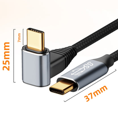 For Steam Deck Gen 100W USB-C/Type-C Male to USB-C/Type-C Female Stereo Curved Extension Cable, Length:1m - Accessories by PMC Jewellery | Online Shopping South Africa | PMC Jewellery