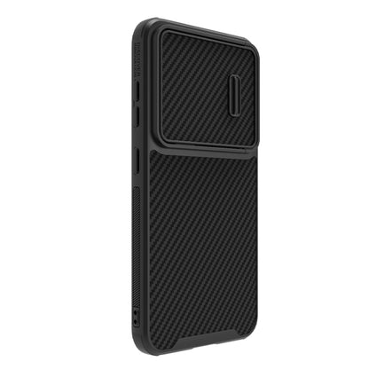 For Samsung Galaxy S23 5G NILLKIN Synthetic Fiber Camshield Phone Case(Black) - Galaxy S23 5G Cases by NILLKIN | Online Shopping South Africa | PMC Jewellery