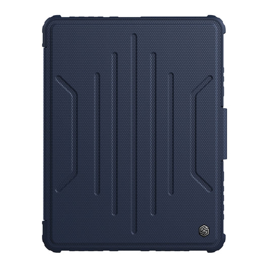 For iPad Pro 12.9 2022 / 2021 / 2020 / Air 2020 / Air 2022 NILLKIN Bumper Snapsafe Multifunctional Leather Tablet Case with Pen Slot(Blue) - iPad Pro 12.9 (2022/2021) Cases by NILLKIN | Online Shopping South Africa | PMC Jewellery
