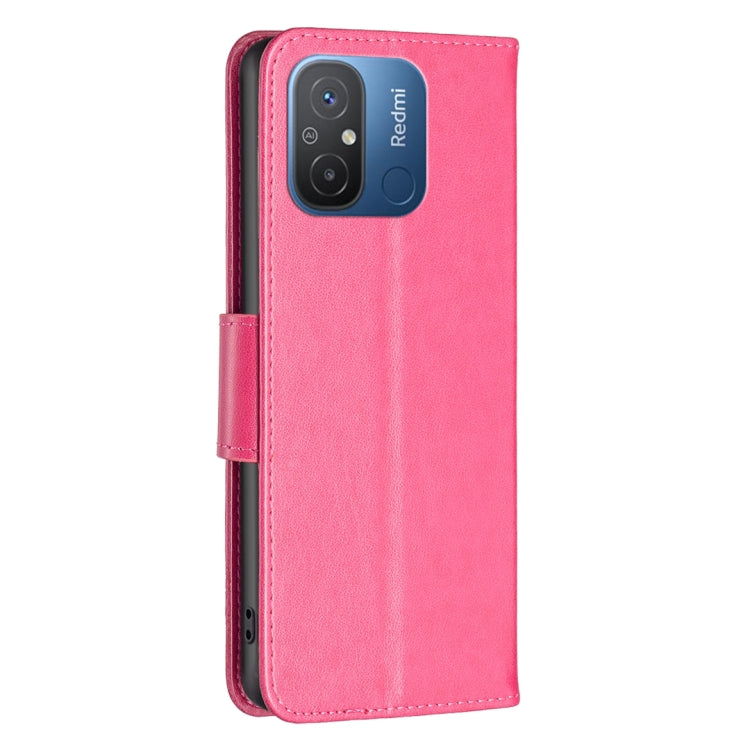 For Xiaomi Redmi 12C Embossing Two Butterflies Pattern Leather Phone Case(Rose Red) - free shipping - PMC TechLife - Order now!