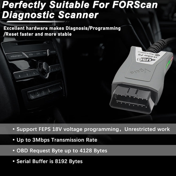 Vgate Vlinker FS ELM327 USB OBD2 Car Diagnostic Tool - free shipping - PMC TechLife - Order now!