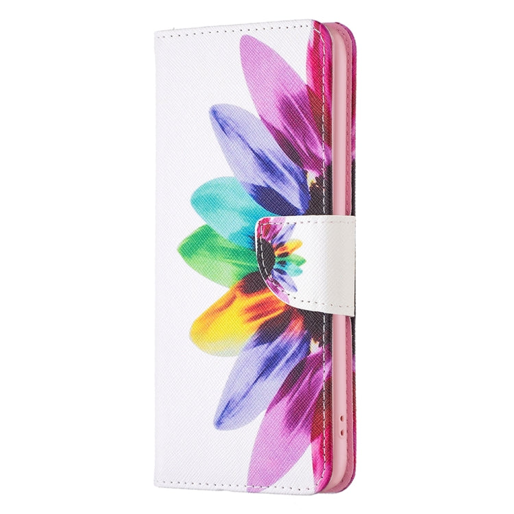 For Motorola Moto E13 4G Colored Drawing Pattern Leather Phone Case(Sun Flower) - free shipping - PMC TechLife - Order now!