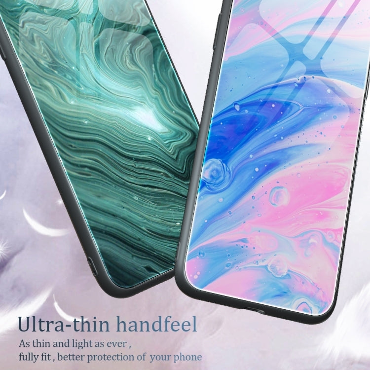 For Samsung Galaxy A14 5G Marble Pattern Glass Phone Case(Typhoon) - free shipping - PMC TechLife - Order now!