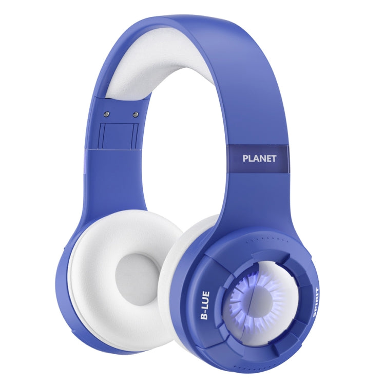 KE25 RGB Light Wireless Stereo Music Bluetooth Headset(Blue) - Headset & Headphone by PMC Jewellery | Online Shopping South Africa | PMC Jewellery