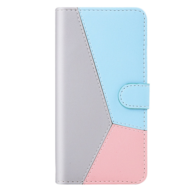 For Samsung Galaxy A14 5G Tricolor Stitching Flip Leather Phone Case(Grey) - free shipping - PMC TechLife - Order now!