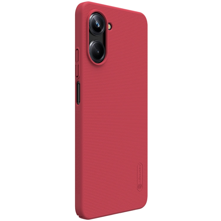 For Realme 10 Pro 5G NILLKIN Frosted PC Phone Case(Red) - Realme Cases by NILLKIN | Online Shopping South Africa | PMC Jewellery | Buy Now Pay Later Mobicred