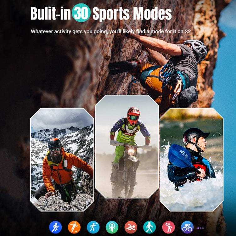 Rogbid Tank S2 1.83 inch IPS Screen Smart Watch, Support Bluetooth Calling / Blood Pressure / Sleep Monitoring(Black) - free shipping - PMC TechLife - Order now!