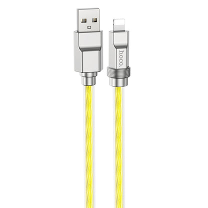 hoco U113 2.4A USB to 8 Pin Silicone Data Cable, Length: 1m(Gold) - Normal Style Cable by hoco | Online Shopping South Africa | PMC Jewellery