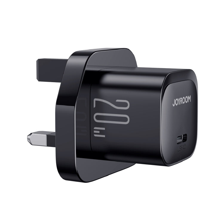 JOYROOM JR-TCF02 PD Type-C 20W Mini Charger, Plug:UK Plug(Black) - USB Charger by JOYROOM | Online Shopping South Africa | PMC Jewellery