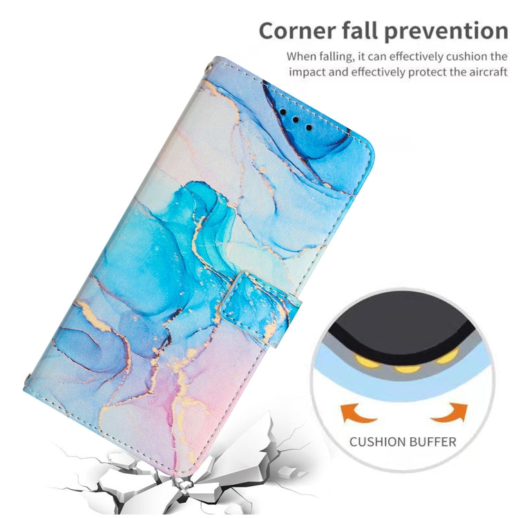 For Motorola Moto E13 Painted Marble Pattern Leather Phone Case(Pink Green) - free shipping - PMC TechLife - Order now!