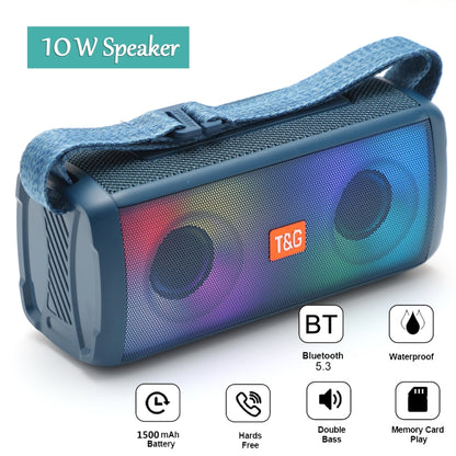 T&G TG345 Portable Outdoor Color LED Wireless Bluetooth Speaker(Black) - Desktop Speaker by T&G | Online Shopping South Africa | PMC Jewellery