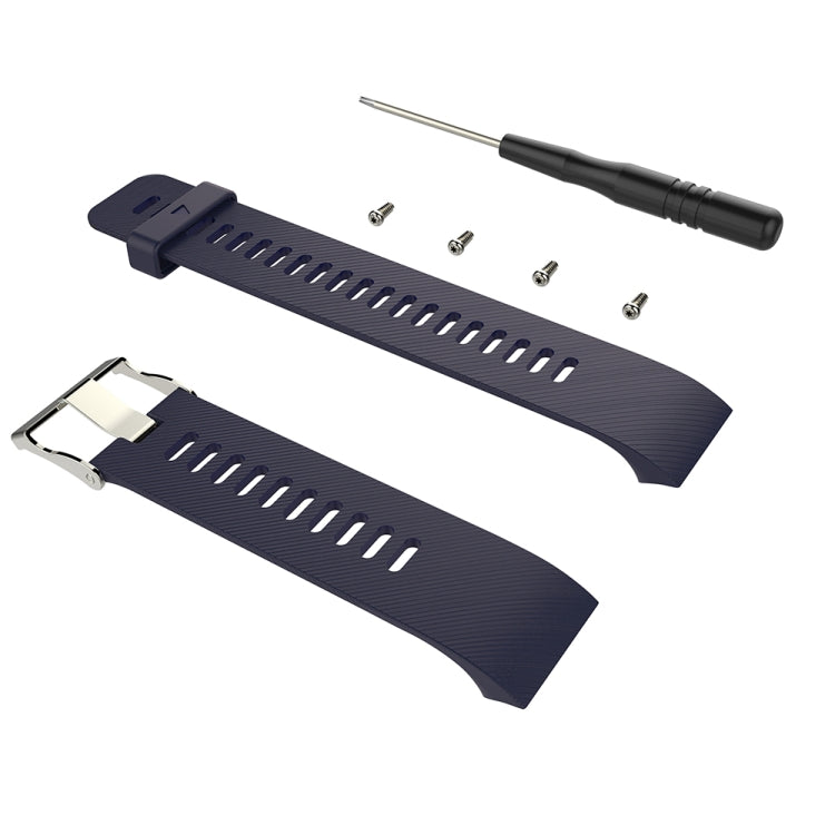 Compatible with Garmin Compatible witherunner 30 / 35 Silicone Watch Band(Blue) - Watch Bands by PMC TechLife | Online Shopping South Africa | PMC TechLife | Buy Now Pay Later Mobicred