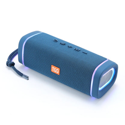 T&G TG375 Outdoor Portable LED Light RGB Wireless Bluetooth Speaker Subwoofer(Blue) - Desktop Speaker by T&G | Online Shopping South Africa | PMC Jewellery