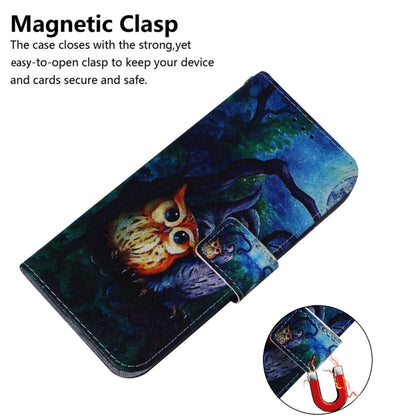 For Xiaomi Redmi 12C / 11A Coloured Drawing Flip Leather Phone Case(Oil Painting Owl) - Xiaomi Cases by PMC Jewellery | Online Shopping South Africa | PMC Jewellery