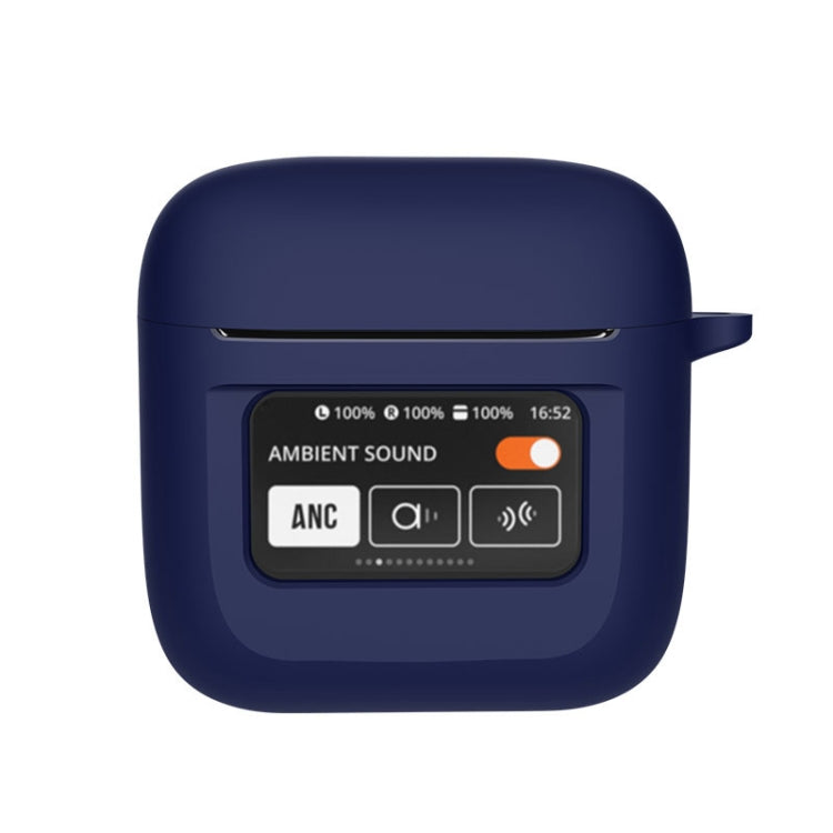 For JBL Tour Pro 2 Silicone Wireless Earphone Protective Case(Dark Blue) - JBL Earphone Case by PMC TechLife | Online Shopping South Africa | PMC TechLife