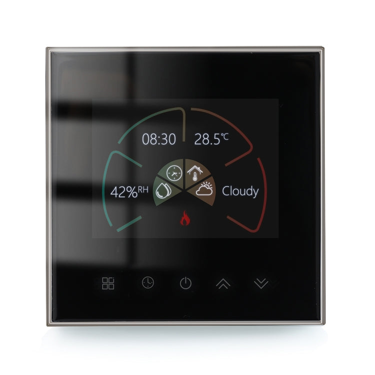 BHT-2002GALM 220V Smart Home Heating Thermostat Water Heating WiFi Thermostat(Black) - Thermostat & Thermometer by PMC Jewellery | Online Shopping South Africa | PMC Jewellery
