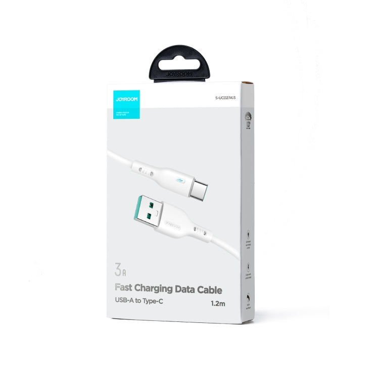 JOYROOM S-UC027A13 3A USB to USB-C / Type-C Fast Charging Data Cable, Length:1.2m(White) - USB-C & Type-C Cable by JOYROOM | Online Shopping South Africa | PMC Jewellery