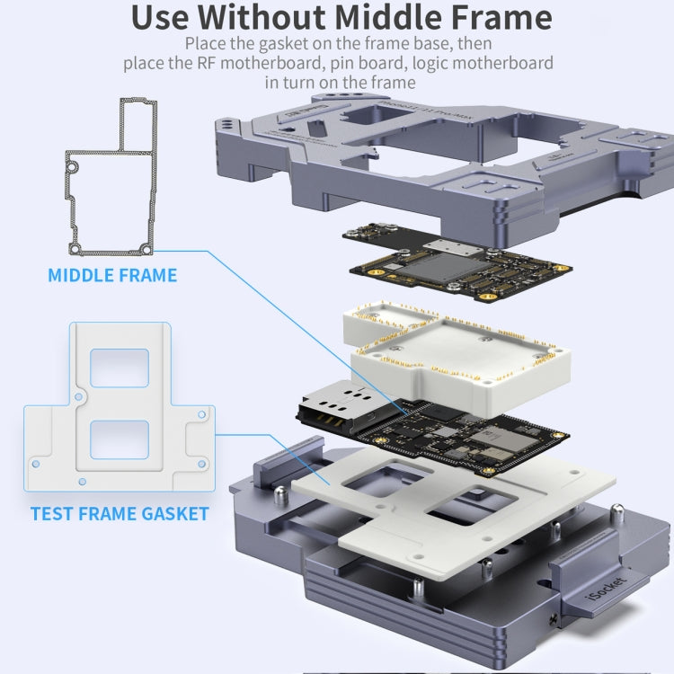 Qianli iSocket Motherboard Layered Test Fixture For iPhone 11 Series - Repair Fixture by QIANLI | Online Shopping South Africa | PMC Jewellery | Buy Now Pay Later Mobicred