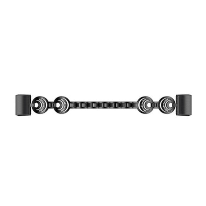 For Fitbit Charge 2 Sun Moon Star Diamond Metal Watch Band(Black) - Smart Wear by PMC Jewellery | Online Shopping South Africa | PMC Jewellery