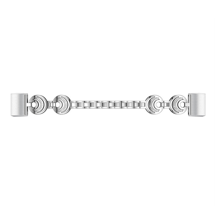 For Fitbit Charge 2 Sun Moon Star Diamond Metal Watch Band(Silver) -  by PMC TechLife | Online Shopping South Africa | PMC TechLife