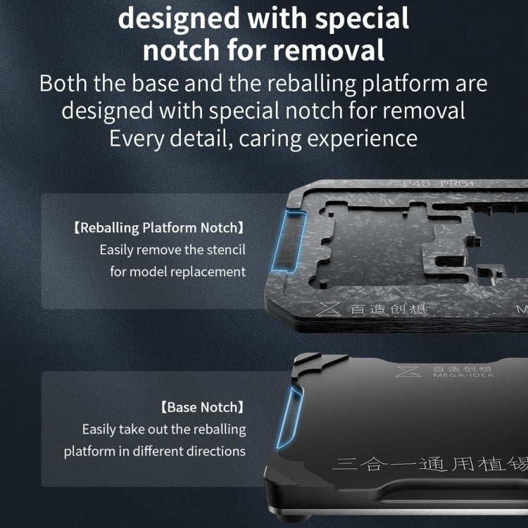 For iPhone 14 Series Qianli Mega-idea Multi-functional Middle Frame Positioning BGA Reballing Platform - free shipping - PMC TechLife - Order now!