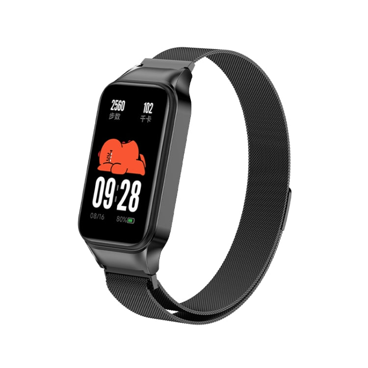 For Redmi Band 2 Milan Magnetic Metal Watch Band(Black) - Smart Wear by PMC Jewellery | Online Shopping South Africa | PMC Jewellery