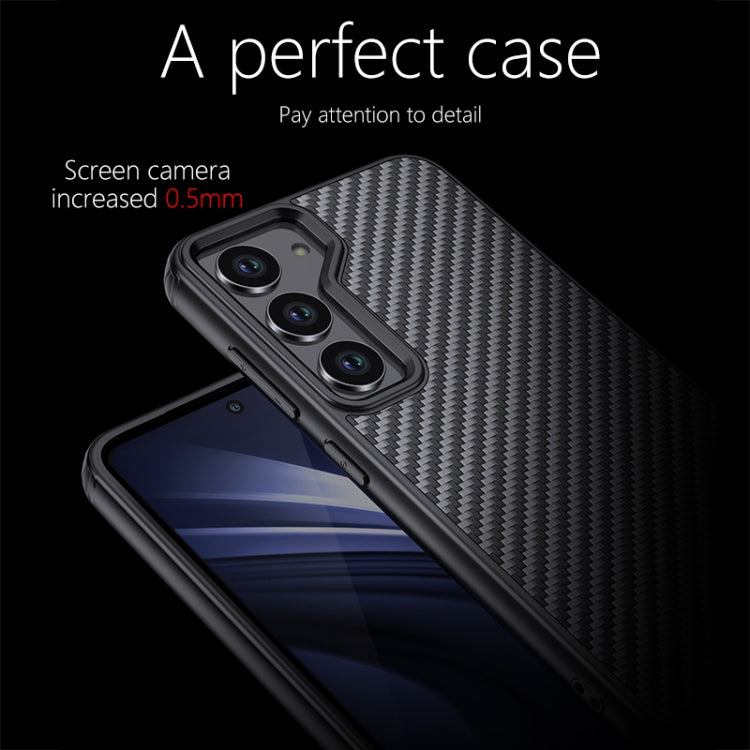 For Samsung Galaxy S23 5G wlons Magsafe Carbon Fiber Kevlar TPU Phone Case(Black) - Galaxy S23 5G Cases by wlons | Online Shopping South Africa | PMC Jewellery | Buy Now Pay Later Mobicred