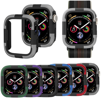 For Apple Watch Series SE 2&6&SE&5&4 44mm Armor Frame Watch Case(Purple) - Smart Wear by PMC Jewellery | Online Shopping South Africa | PMC Jewellery