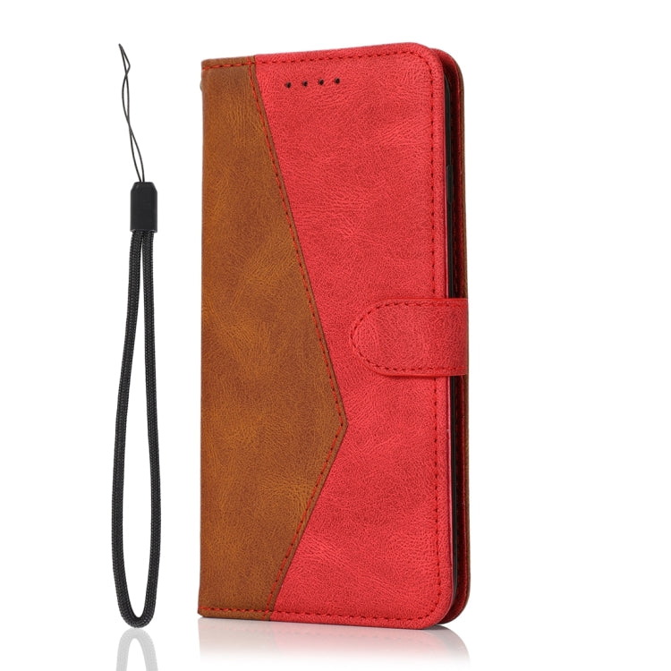 For Sony Xperia 10 V 2023 Dual-color Stitching Leather Phone Case(Brown Red) - Sony Cases by PMC Jewellery | Online Shopping South Africa | PMC Jewellery