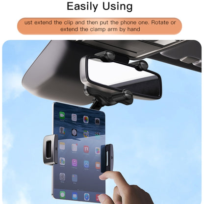 Yesido C196 Car Rearview Mirror Using Phone Holder(Black) - Car Holders by Yesido | Online Shopping South Africa | PMC Jewellery