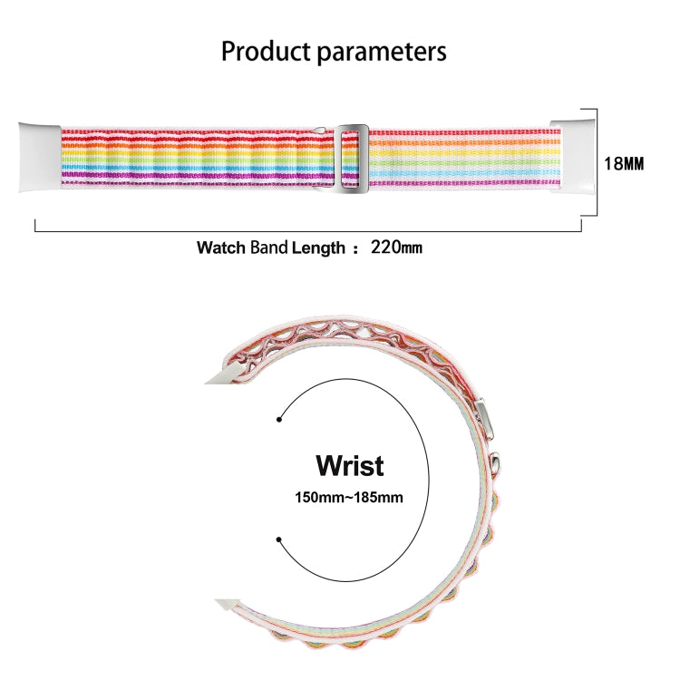 For Xiaomi Mi Band 7 Pro Loop Nylon Watch Band(Orange) - Smart Wear by PMC TechLife | Online Shopping South Africa | PMC TechLife