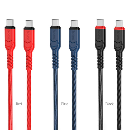 hoco X59 Victory 60W USB-C / Type-C to USB-C / Type-C Charging Data Dable, Length:1m(Red) - USB-C & Type-C Cable by hoco | Online Shopping South Africa | PMC Jewellery