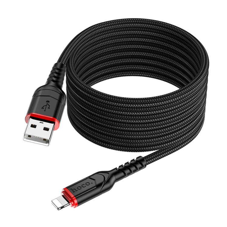 hoco X59 Victory 2.4A USB to 8 Pin Charging Data Dable, Length:2m(Black) - Normal Style Cable by hoco | Online Shopping South Africa | PMC Jewellery