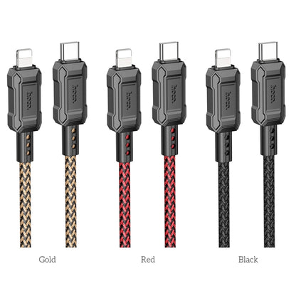 hoco X94 Leader PD 20W USB-C / Type-C to 8 Pin Charging Data Dable, Length:1m(Black) - 2 in 1 Cable by hoco | Online Shopping South Africa | PMC Jewellery