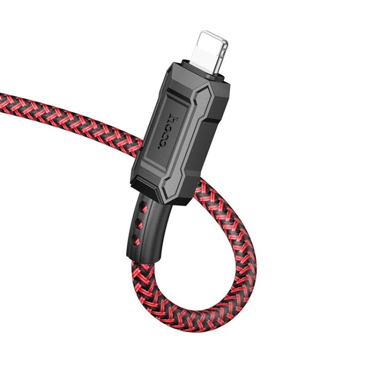 hoco X94 Leader 2.4A USB to 8 Pin Charging Data Dable, Length:1m(Black) - Normal Style Cable by hoco | Online Shopping South Africa | PMC Jewellery