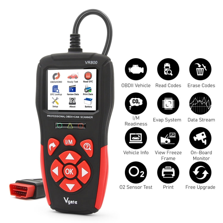 Vgate VR800 Car Code Reader OBD2 Diagnostic Scanner - Code Readers & Scan Tools by Vgate | Online Shopping South Africa | PMC Jewellery | Buy Now Pay Later Mobicred