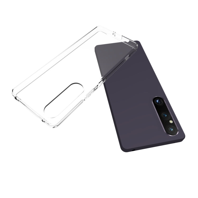 For Sony Xperia 1 V Waterproof Texture TPU Phone Case(Transparent) - Sony Cases by PMC Jewellery | Online Shopping South Africa | PMC Jewellery