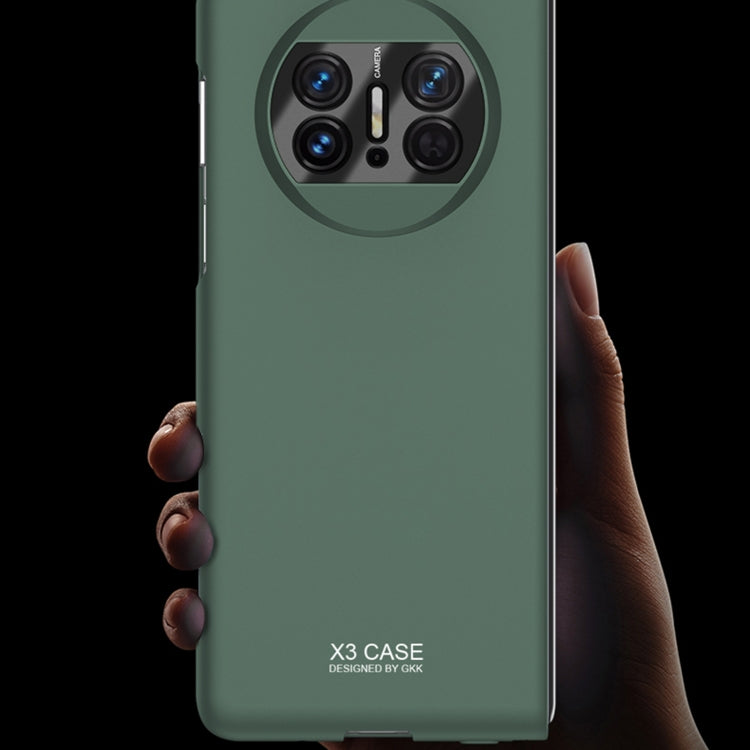 For Huawei Mate X3 GKK Peep-proof Integrated Ultra-thin Full Coverage Phone Flip Case(Green) - Huawei Cases by GKK | Online Shopping South Africa | PMC Jewellery