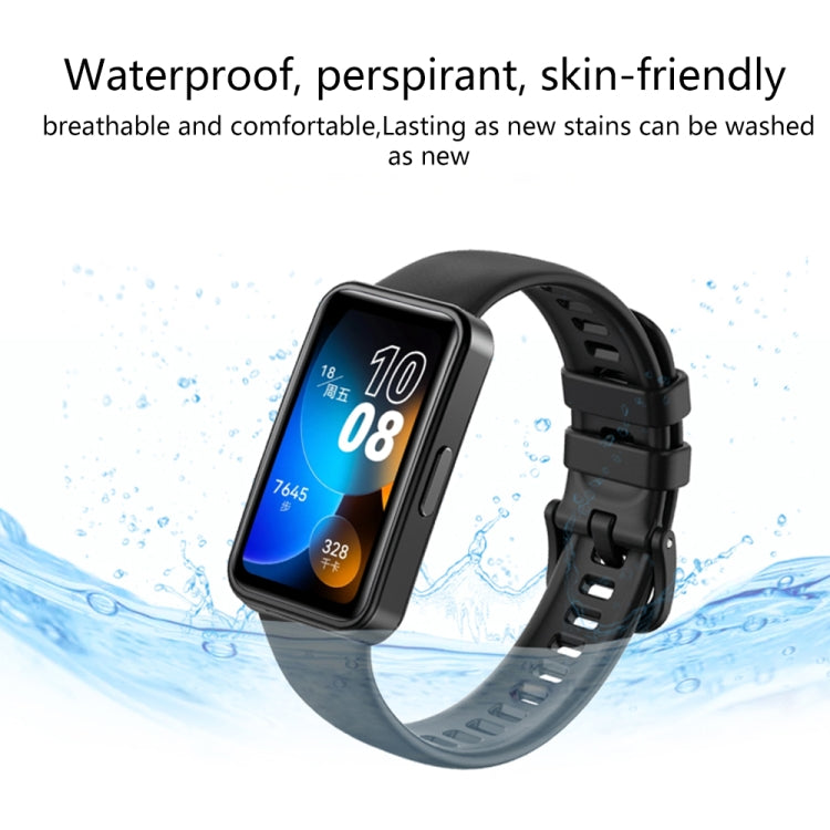 For Huawei Band 8 16mm Solid Color Silicone Replacement Watch Band(Orange) -  by PMC TechLife | Online Shopping South Africa | PMC TechLife